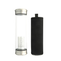 Best selling Double Wall Borosilicate Glass Drink Bottle with Infuser Bottles Glass Water